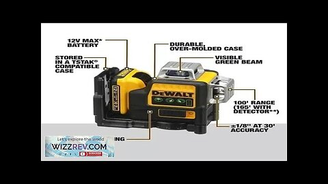 Dewalt DW089LG Sides*360 Degree Vertical 12V Lithium Battery 12 Lines Laser Level Review