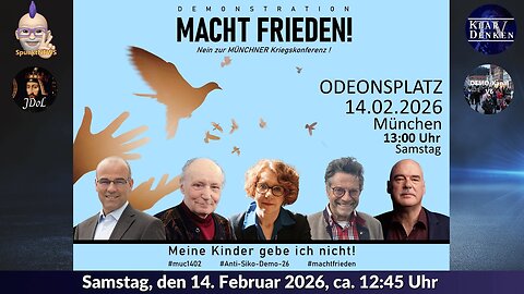 DEMONSTRATIONEN SIKO in München | Regiestream #MUC1402 ab 12:45 Uhr | #SpunktEIGENSTREAM parallel!