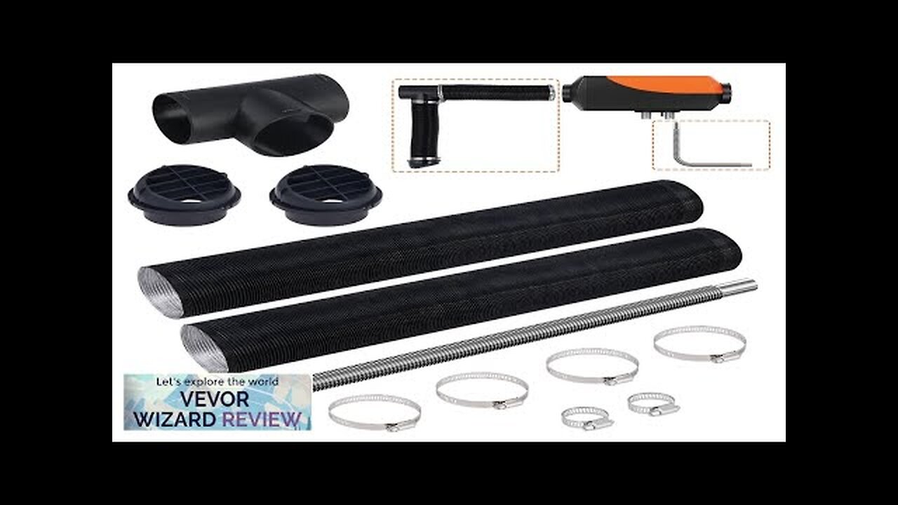 VEVOR Diesel Heater Pipe Ducting Set 3" Extendable Air Duct Hose 1" Review