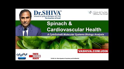 Dr.SHIVA™: Spinach on Heart Health @CytoSolve® Systems Analysis(11/21)