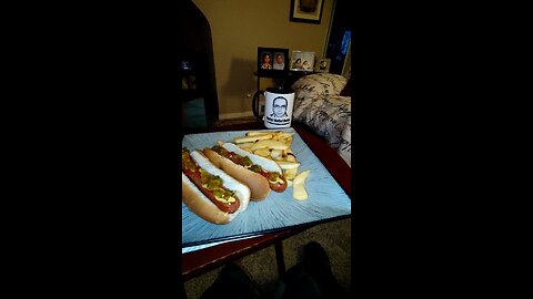 Eating Hebrew National Beef Franks, Dbn, MI, 1/14/26