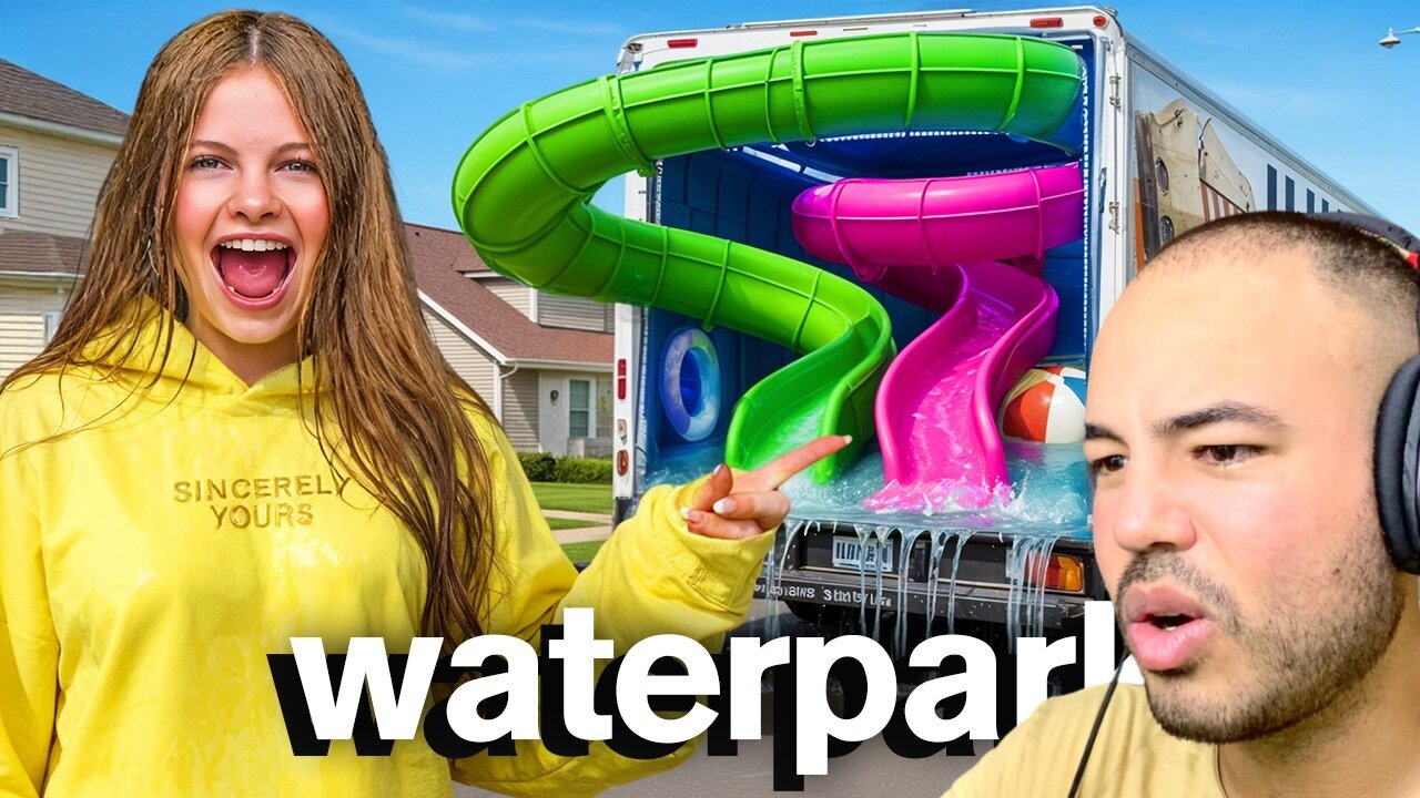 Kalkazian react Jordan Matter | I Built a WATERPARK in a Truck
