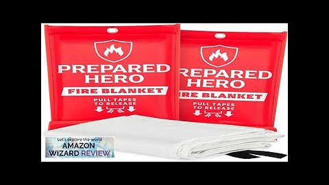 Prepared Hero Emergency Fire Blanket 2 Pack Fire Suppression Blanket Review