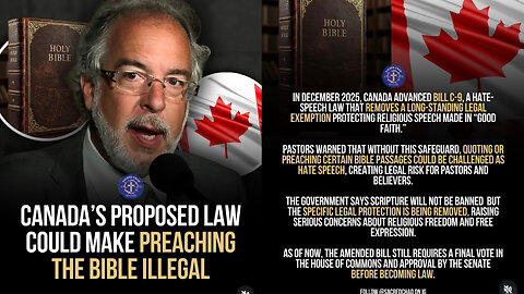 CANADA’s 🇨🇦 Proposed Law Could Make Preaching The Bible illegal