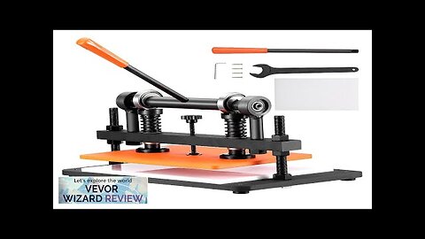 VEVOR Leather Cutting Machine 14.2 x 10.2 in Embossing Plate Manual Die Review