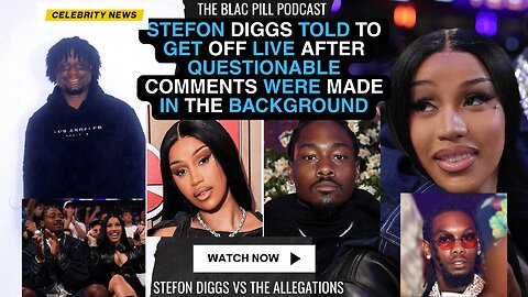 Stefon Diggs told to get off LIVE after QUESTIONABLE COMMENTS were made in the background