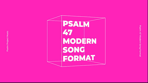 🎶 Psalm 47 Modern Song Format - Official Lyric Video 🎶