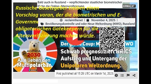 🇬🇧UT🇩🇪 Schwab,Putin,die BRICS-Staaten-habens tatsächlich geschafft,nächste PsyOP,der Globalisten reup2023
