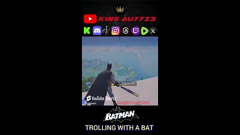 Batman Trolls players in fortnite with a baseball bat