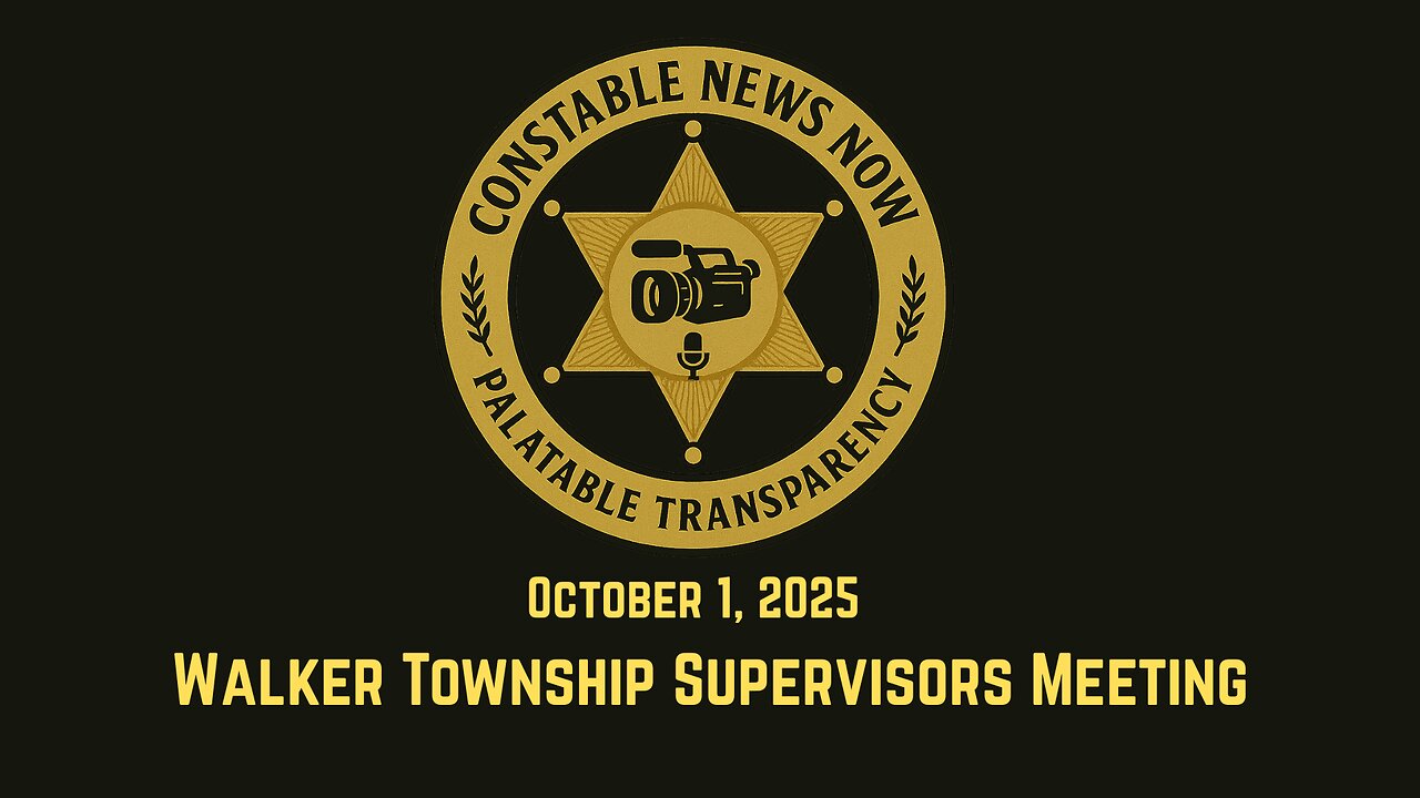 Walker Township Supervisor's Meeting Oct. 1, 2025