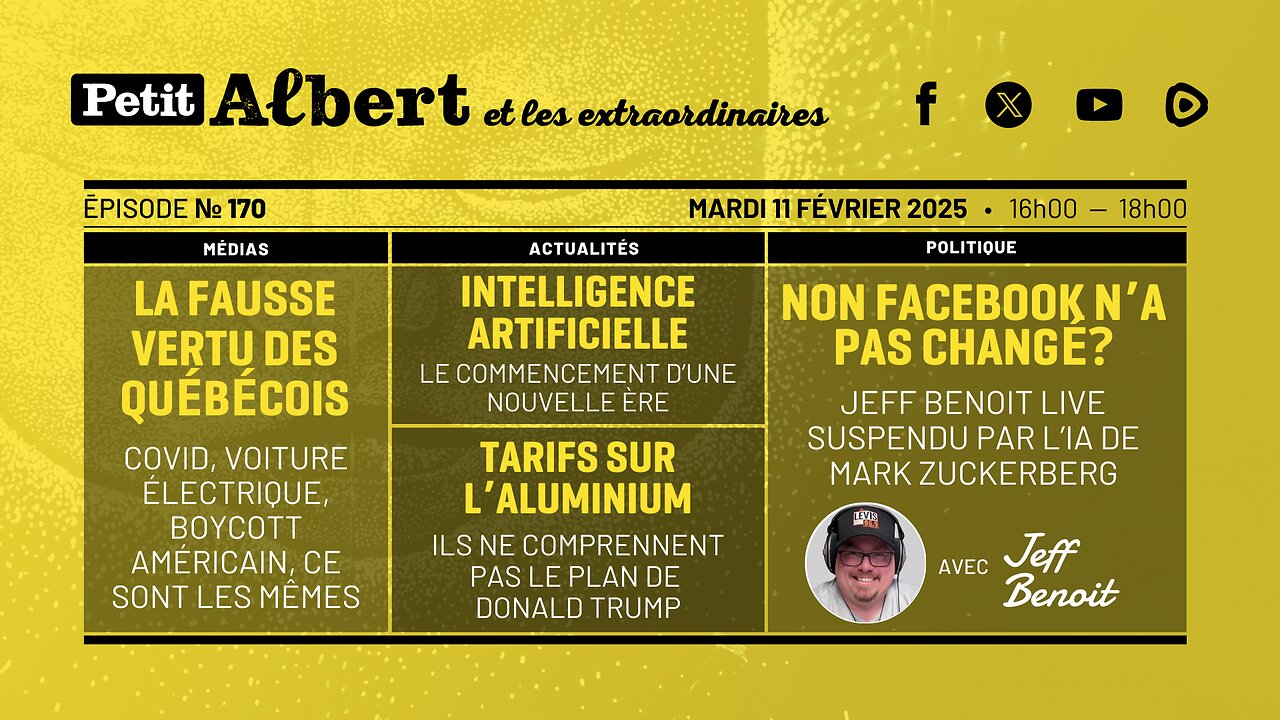 Petit Albert et les extraordinaires Épisode # 170 - Avec Jeff Benoit