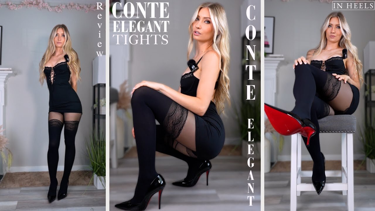 The Thighs Don't Lie in These Tights | Conte Elegant Tights Review & Try On