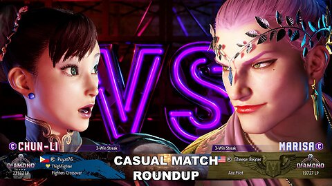 Kuya Kalbo SF6 Casual Match Roundup. Chun Li 4 star Diamond Rank [Hori Fight Stick]