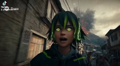 NVIDIA Mascot Runs From Volcano🌋 [SORA 2]