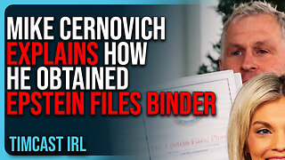 Mike Cernovich EXPLAINS How He Obtained Epstein Files Binder, Meeting With Trump