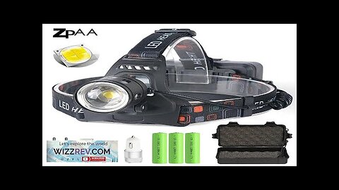 Powerful XHP70.2 XHP50.2 Led Headlamp Headlight Zoom Head Lamp Flashlight Torch 18650 Review