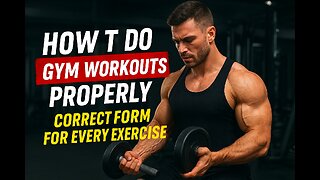 How to Do Gym Workouts Properly | Correct Form for Every Exercise