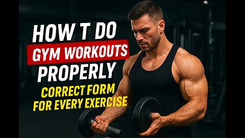 How to Do Gym Workouts Properly | Correct Form for Every Exercise