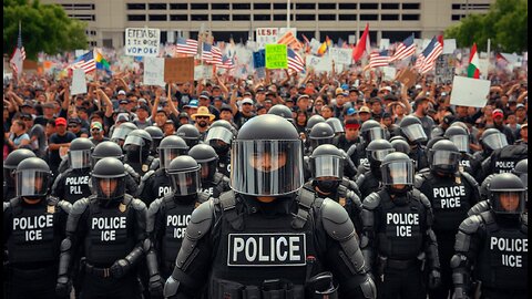 Chaos in LA: Riot Police Face Off Against Thousands Protesting ICE Deportations