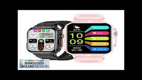 L81 1.95inch HD Screen bluetooth Call Heart Rate Blood Pressure Blood Oxygen Review