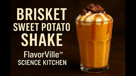 The Brisket Sweet Potato Shake — BBQ Meets Dessert in a Blender 🔥 | FlavorVille™ Science Kitchen