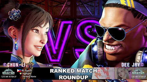 Kuya Kalbo SF6 Ranked Roundup. Chun Li Master Rank [Hori Fight Stick]