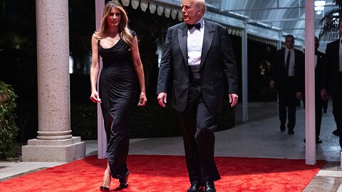 Donald Trump and Melania Trump at 2025 Mar-a-Lago Party