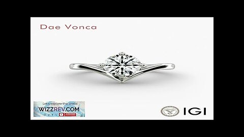 Fashion CVD Lab Grown Diamond Solitaire Engagement Ring Pure Gold Elegant Chevron Review