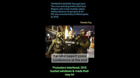 The cross dressing Antifa chief Kyle Wagner Arrested by DHS