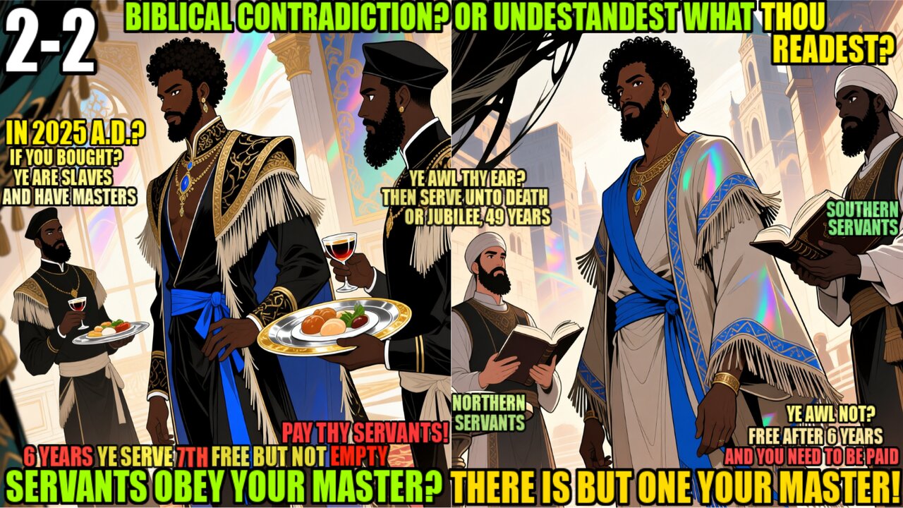 Bible Contradiction, Servants Obey Your Master, There Is But One Master The Messiah 2-2