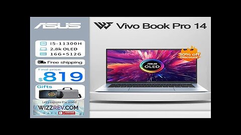 ASUS VivoBook Pro 14 Slim Laptop 11th Intel Core i5 11300H/R7-5800H/R5-5600H 16G Review