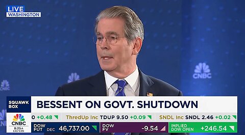 Scott Bessent Fires Back At News Anchor Over Gov't Shutdown