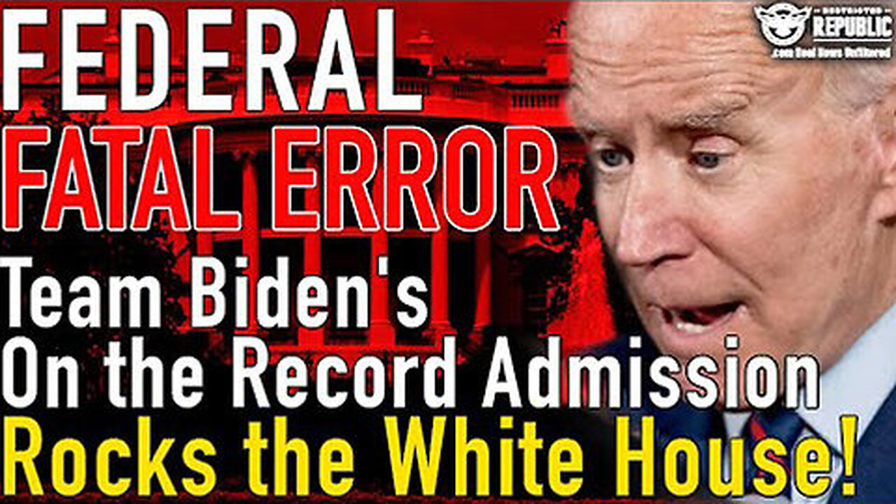 Team Biden's On the Record Admission Rocks the White House! Trump Team Just Got a New Year's Gift