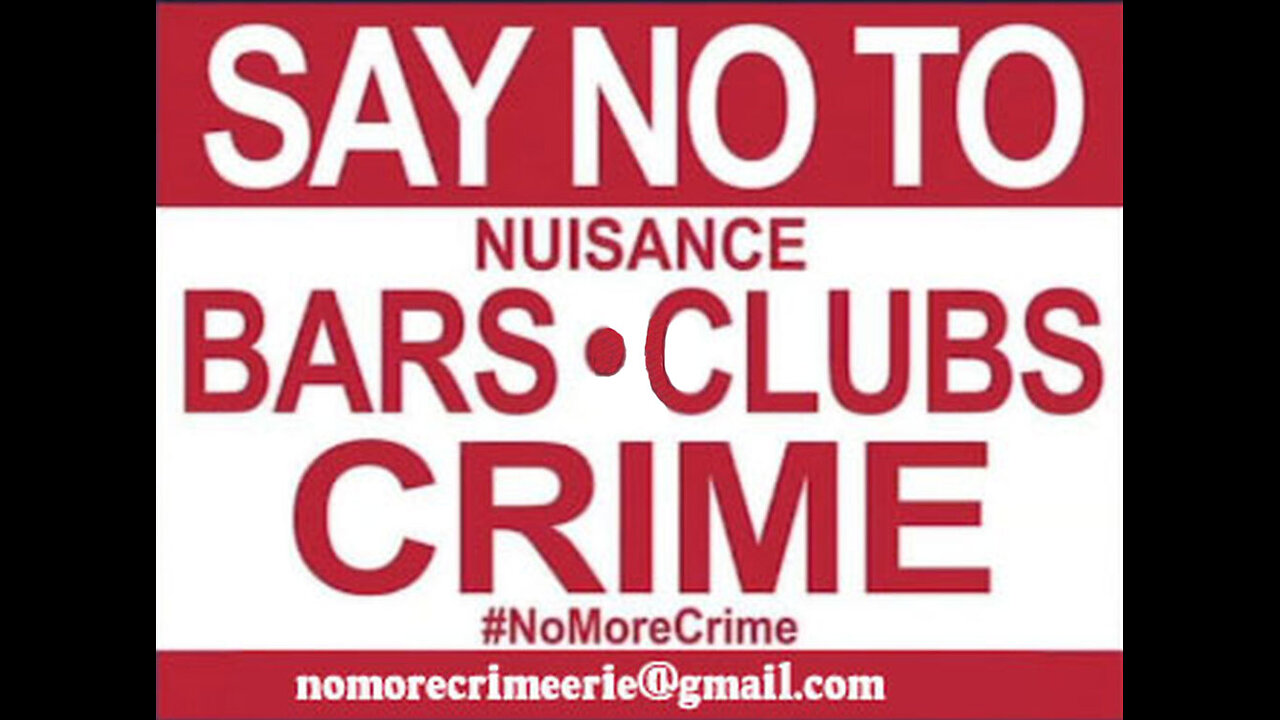Burglars now patronizing "The Nuisance Bar"
