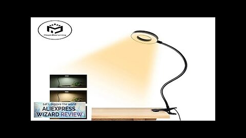 48 LEDs Clip on Desk Lamp 360°Flexible Gooseneck Reading Table Light Eye-Caring Review