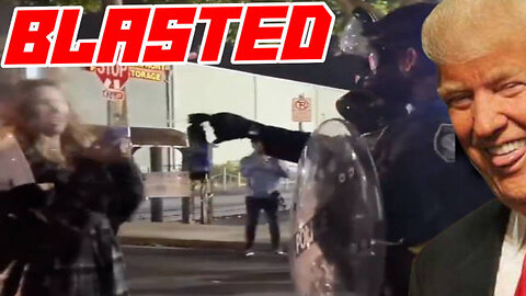 Federal Law Enforcement Melt an Idiot's Face With Mace 