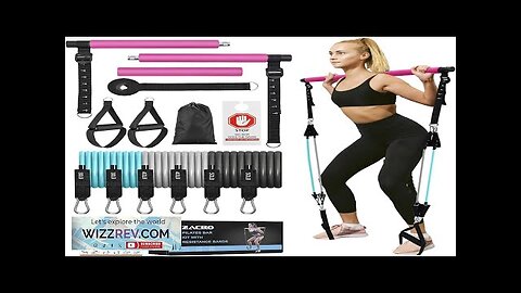 Zacro Pilates Bar Kit with Resistance Bands 3-Section Pilates Bar with Adjustable Review