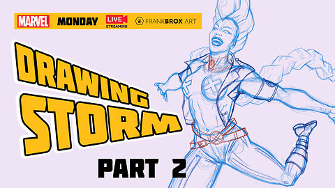 MARVEL MONDAY 🔥 Live Drawing Storm (X-Men) | Comic Art Livestream