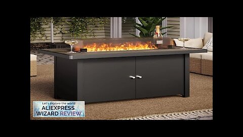 Propane Fire Pit Table 43/64 Inch with Lid 55000 BTU Gas Fire Review