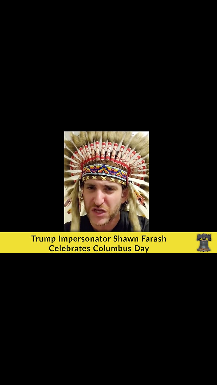 Trump Impersonator Shawn Farash Celebrates Columbus Day