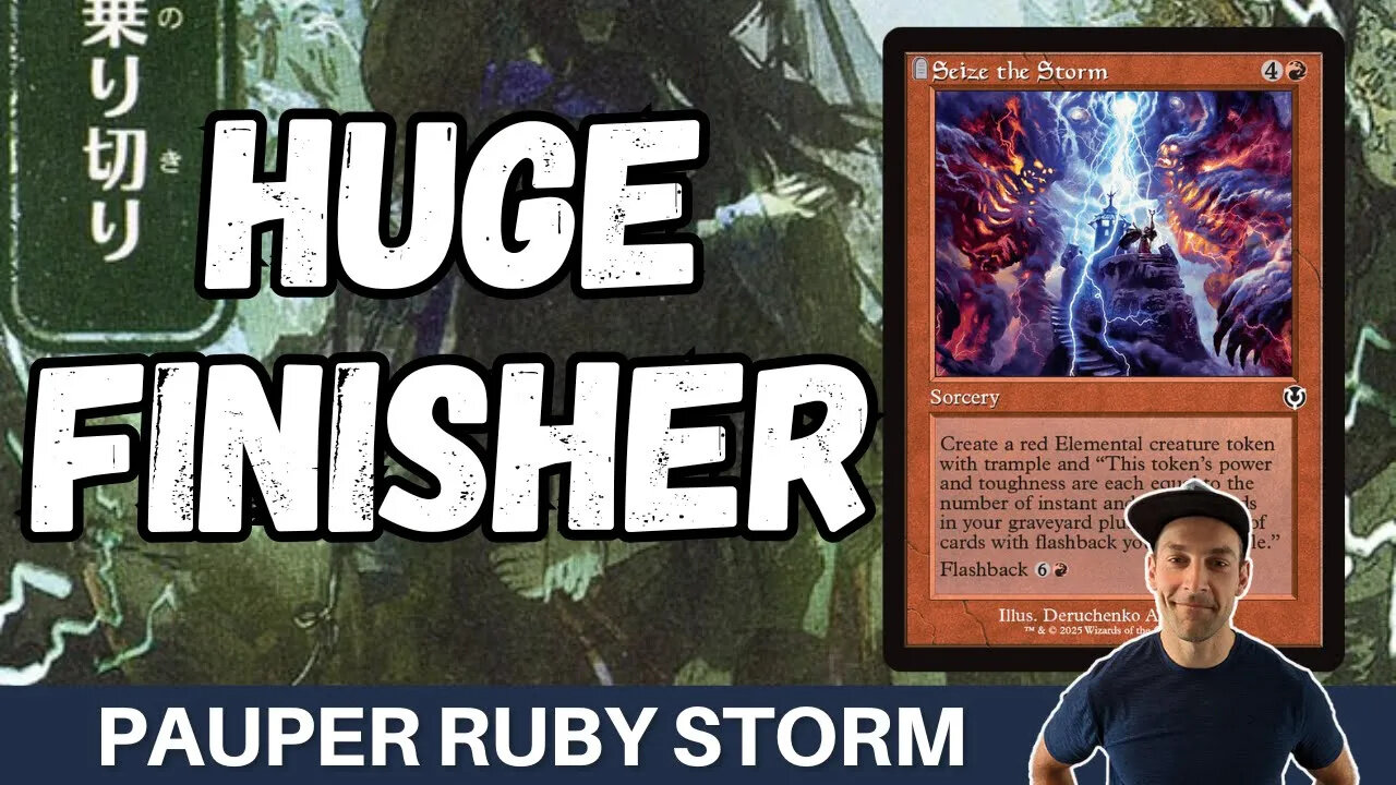 MASSIVE TRAMPLER TO BEAT RED! Pauper Ruby Storm with a new anti-burn sideboard plan lets try it out!
