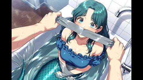 ASMR - Mermaid Kidnapped, Tied Up and Tape Gagged by You [kidnapping] [handgag] [duct tape bondage]