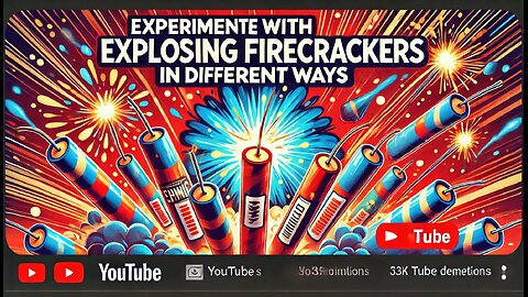 Experiment with exploding firecrackers in different ways.💣