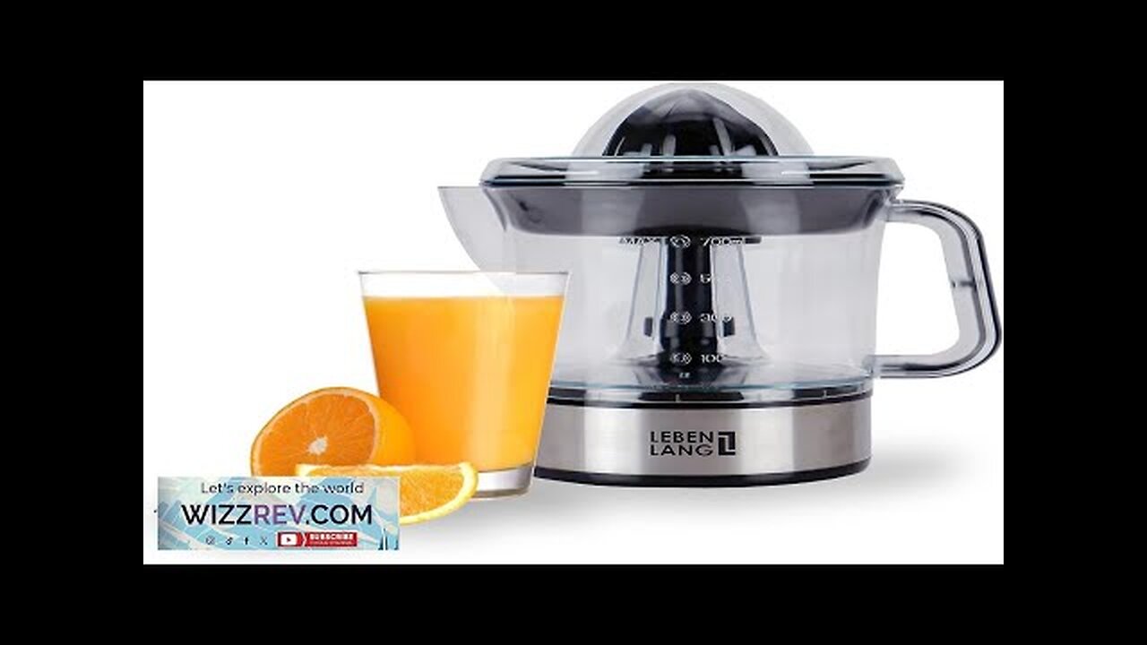 – Electric juicer max juice yield Citrus juicer + 2 cones Review