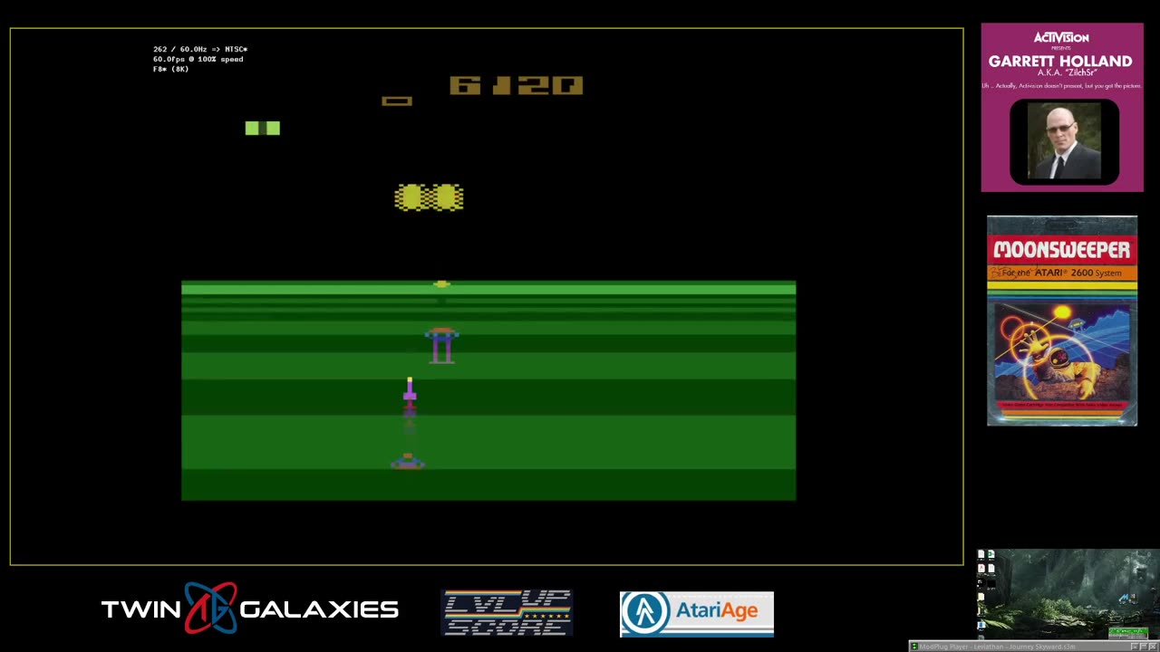 Atari 2600 EMU - Moonsweeper - Game 4-1 X/X - 9,520