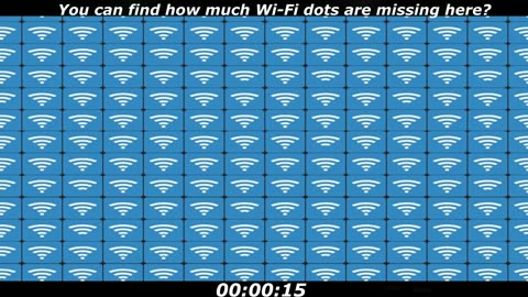 Wi-Fi puzzle: You can find how much Wi-Fi dots are missing here?