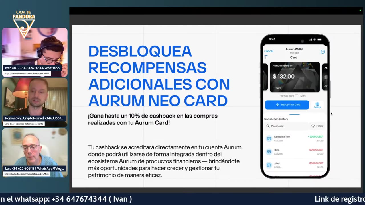 AURUM - RomanSky_CryptoNomad nos Presenta Ecosistema Cripto de Inversión y Tarjeta sin KYC