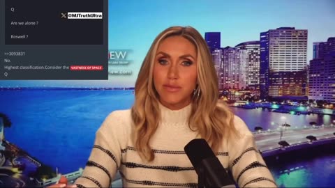 I keep hearing that he’s got some UFO speech he’s got Q’d up.”