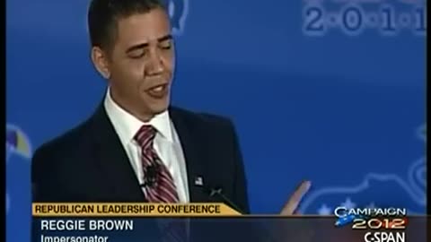 Obama Impersonator at Republican Leadership Conference