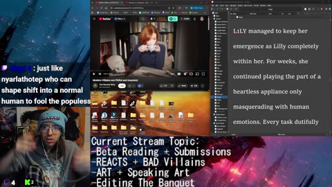 Beta Reading + REACTS + Commentary + BAD Villains! Wheel of Time! Art Arc Drawing: Speaking Art! Letters from Trevor! !discord HAPPY THANKS GIVING!